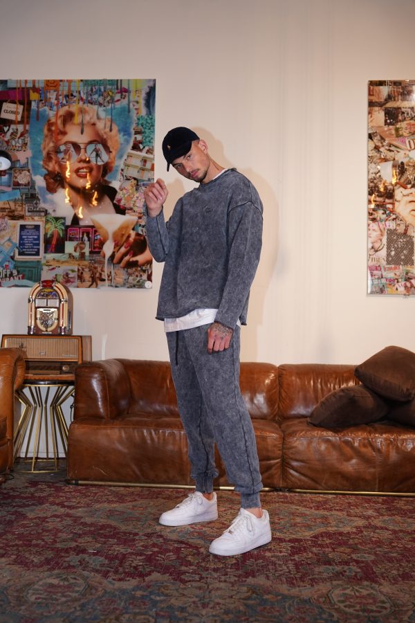 חליפה oversize אפור