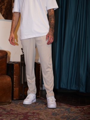 מכנס בז' oversize